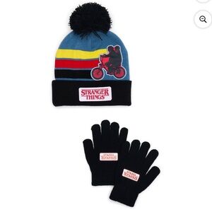 Netflix Stranger Things hat and glove set boys size